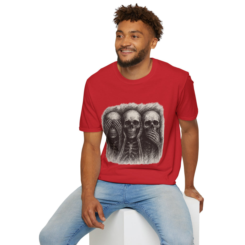 Mens Skull T-shirt Graphic Tees Skeleton Apparel Clothing Skulls Accessories Best Gift