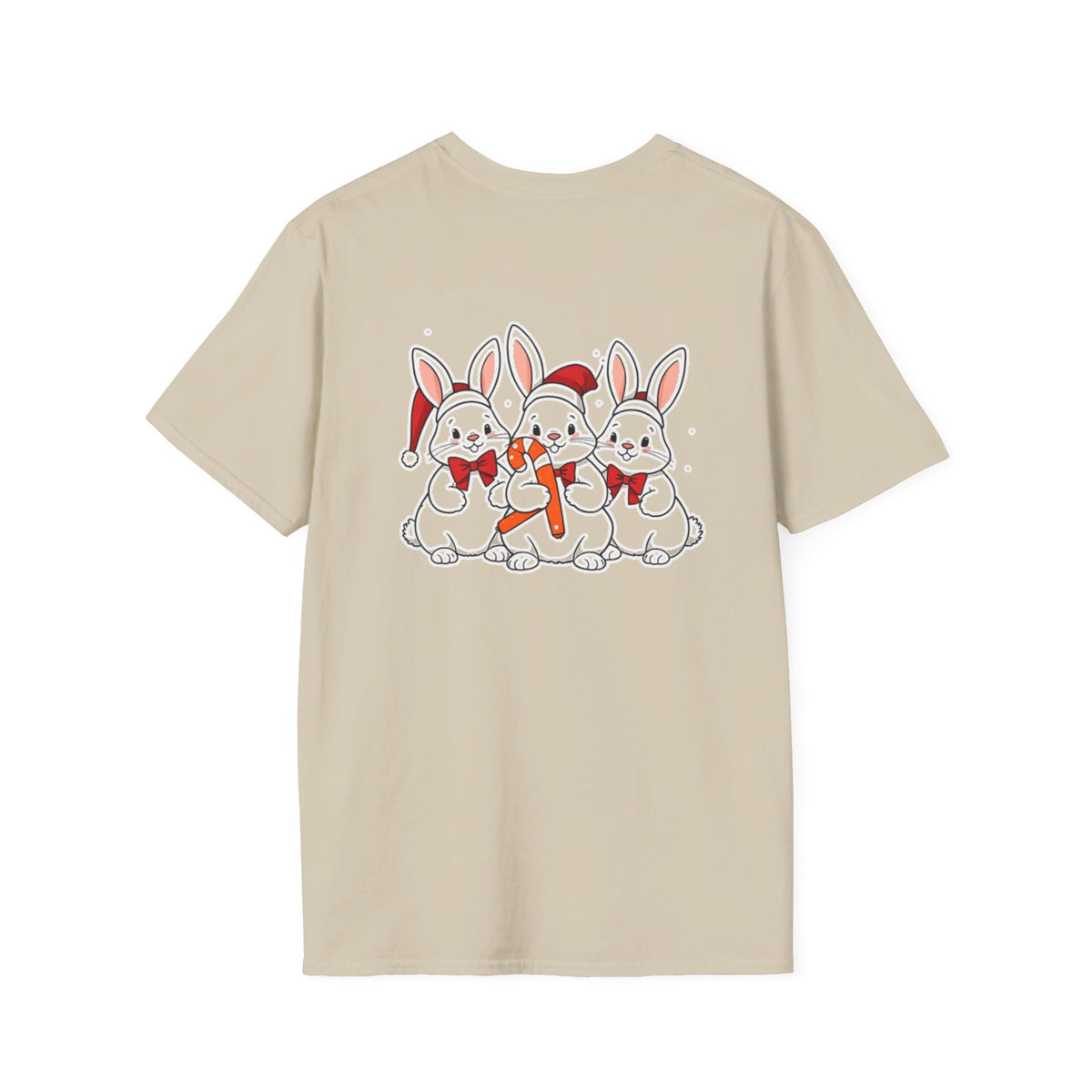 Christmas Rabbits Family T-Shirt | Cute Cartoon Holiday Design Unique Holiday Gift Shirt