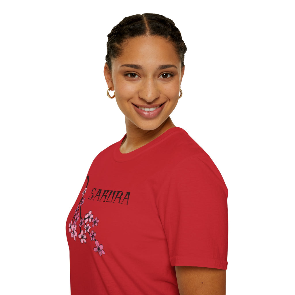 Sakura T-Shirt Japanese Art Shirt Unisex Softstyle Cherry Blossom Flower T-shirt