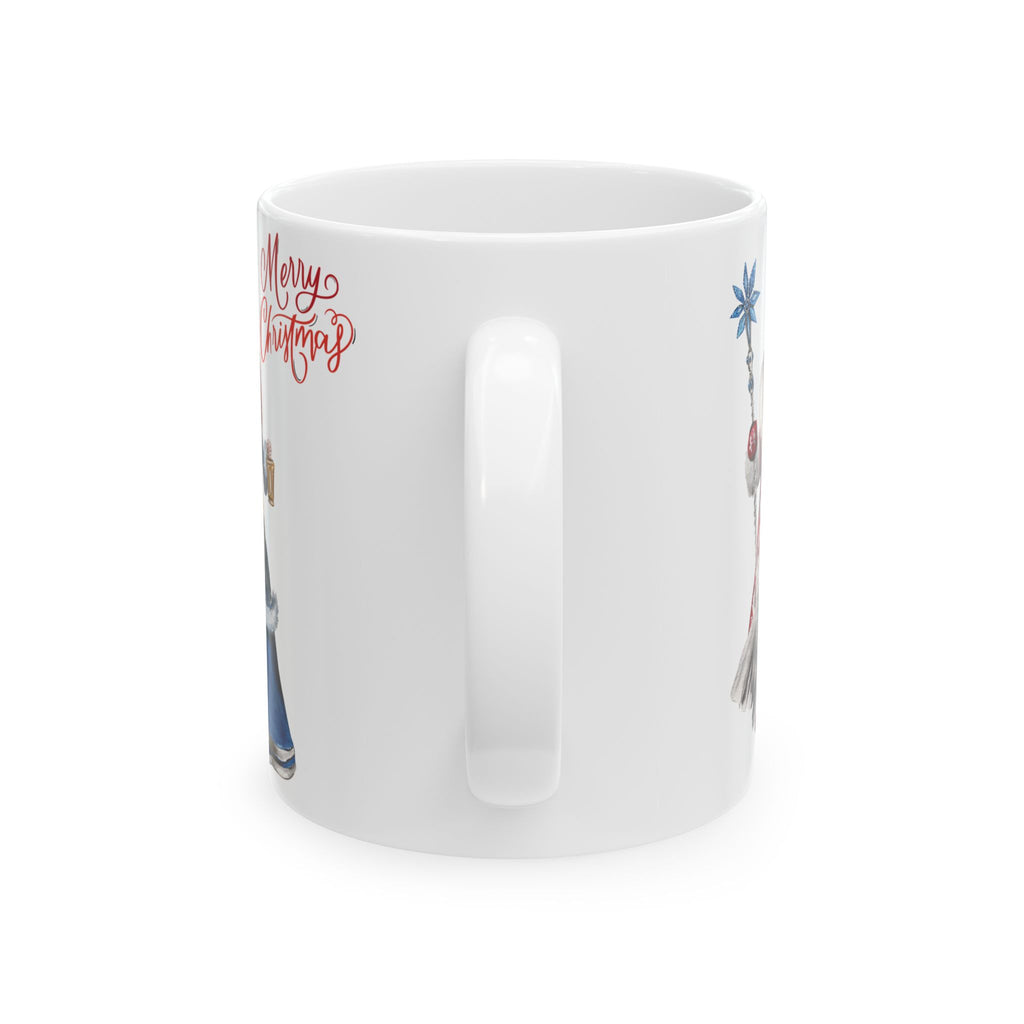 Christmas Mug Funny Santa Claus Mug Snow Maiden Unique Russian Cute Coffee Cup 11oz Best Gift for New Year