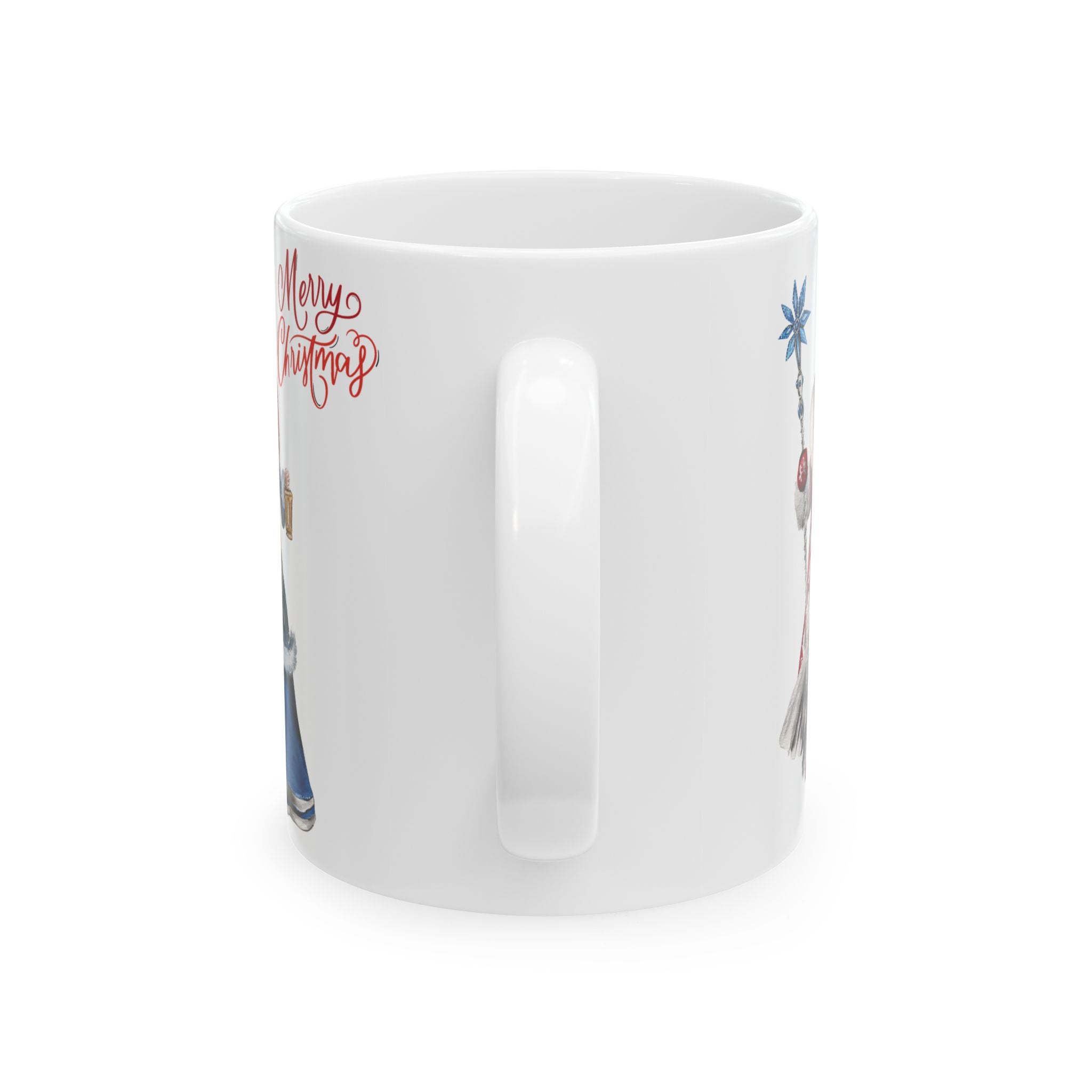 Christmas Mug Funny Santa Claus Mug Snow Maiden Unique Russian Cute Coffee Cup 11oz Best Gift for New Year