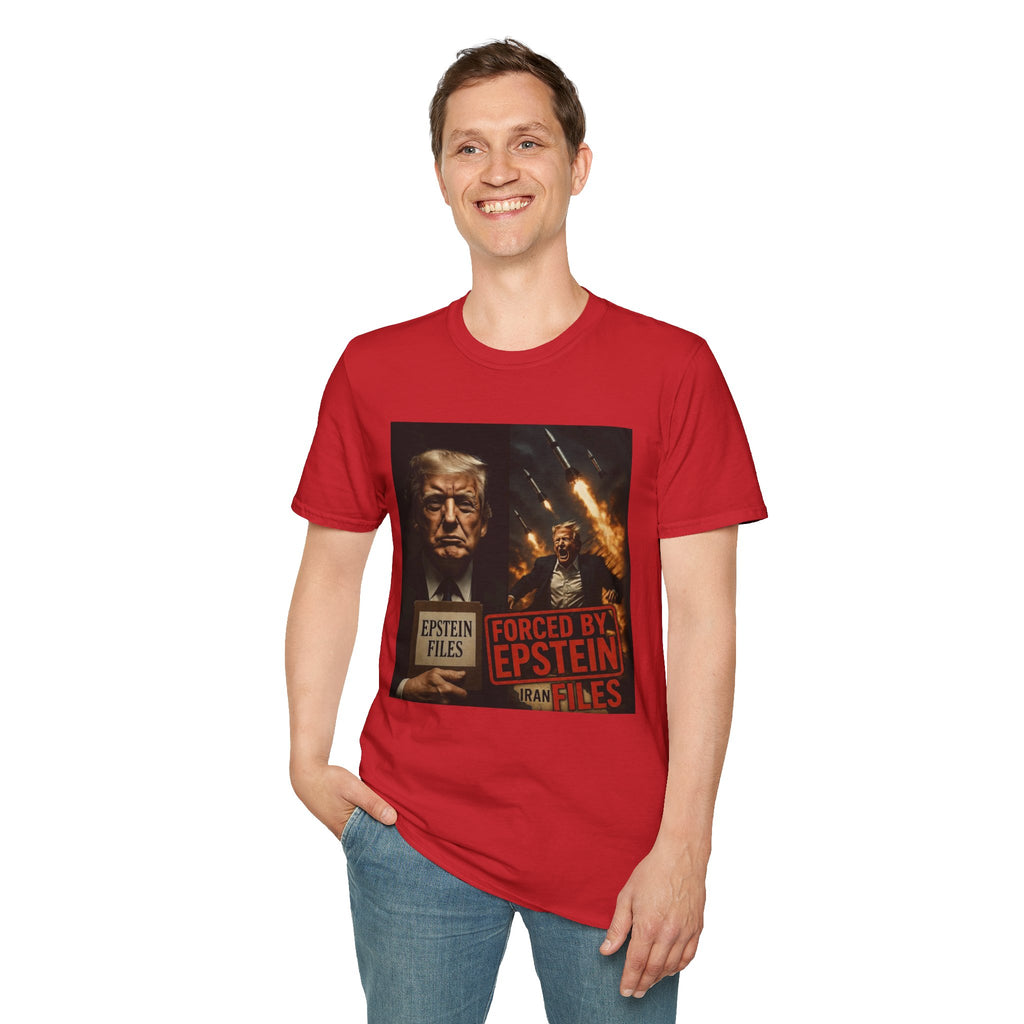 Funny Trump-Epstein T-Shirt Conspiracy Theory Unique Unisex Softstyle Tshirt