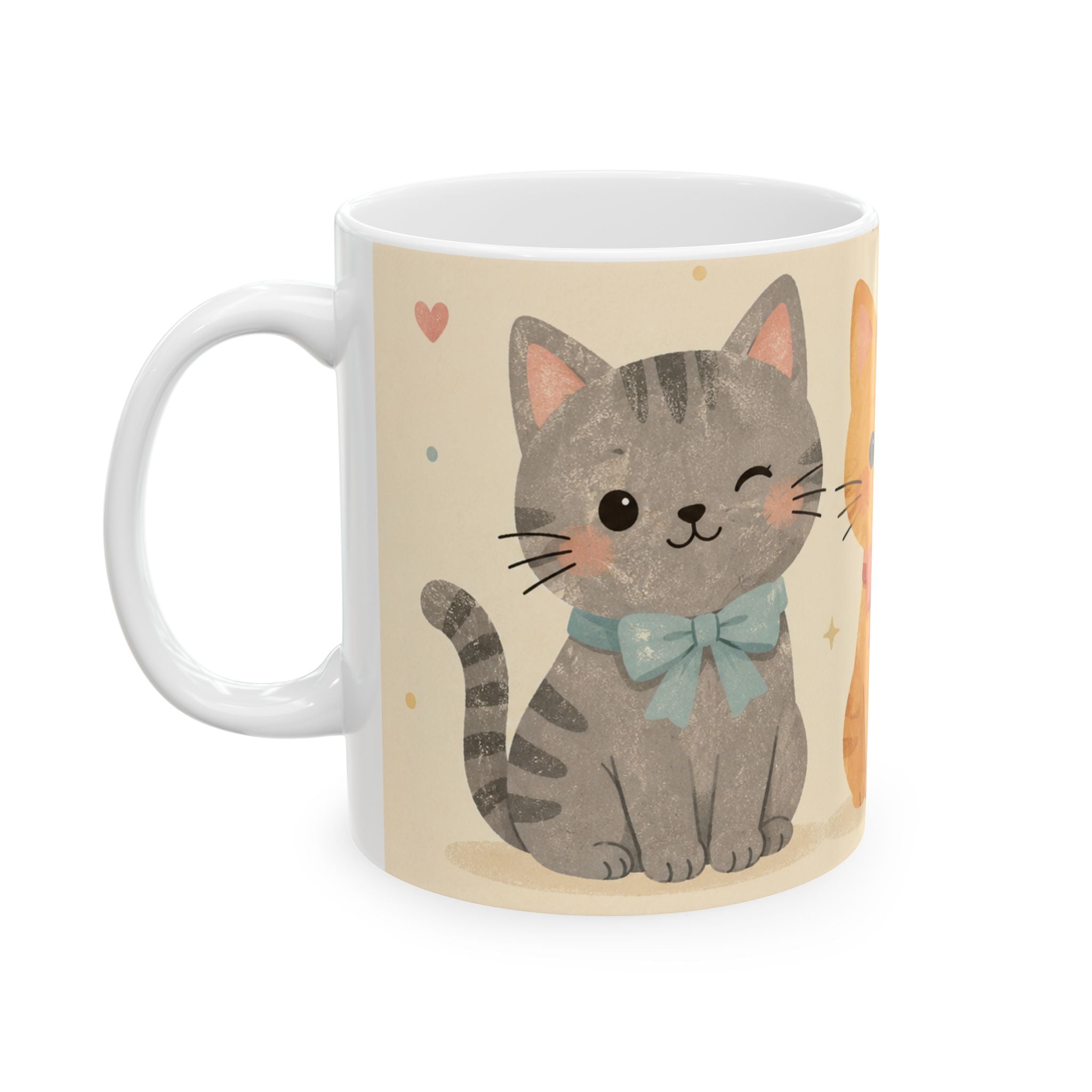 Cat Mom Coffee Mug Minimalist Line Art Cat Lover Gift Ceramic Cup Tea Cup 11oz 15oz Best Gift for Mothers Animal Lovers