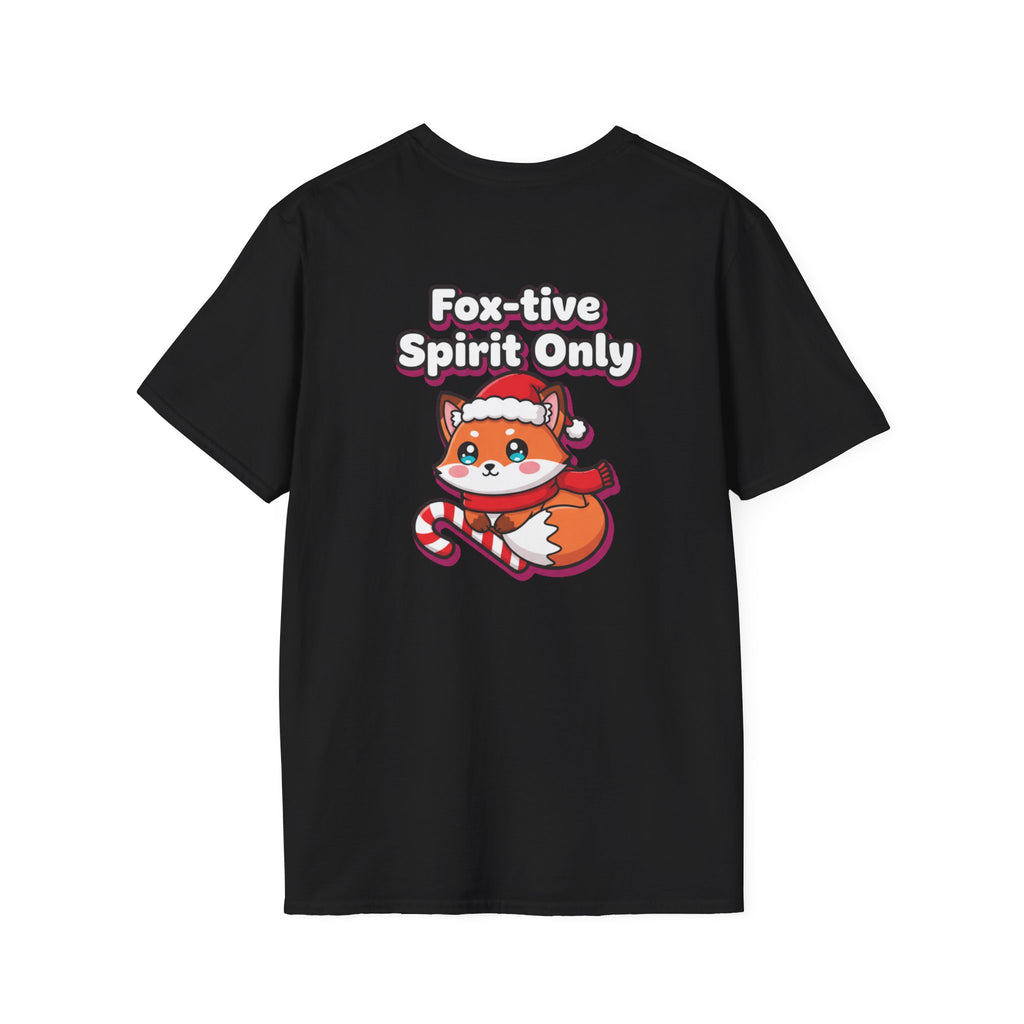 Cute Christmas Shirt Foxtive Spirit Only Funny Animal Unisex Softstyle Tee Christmas Gift