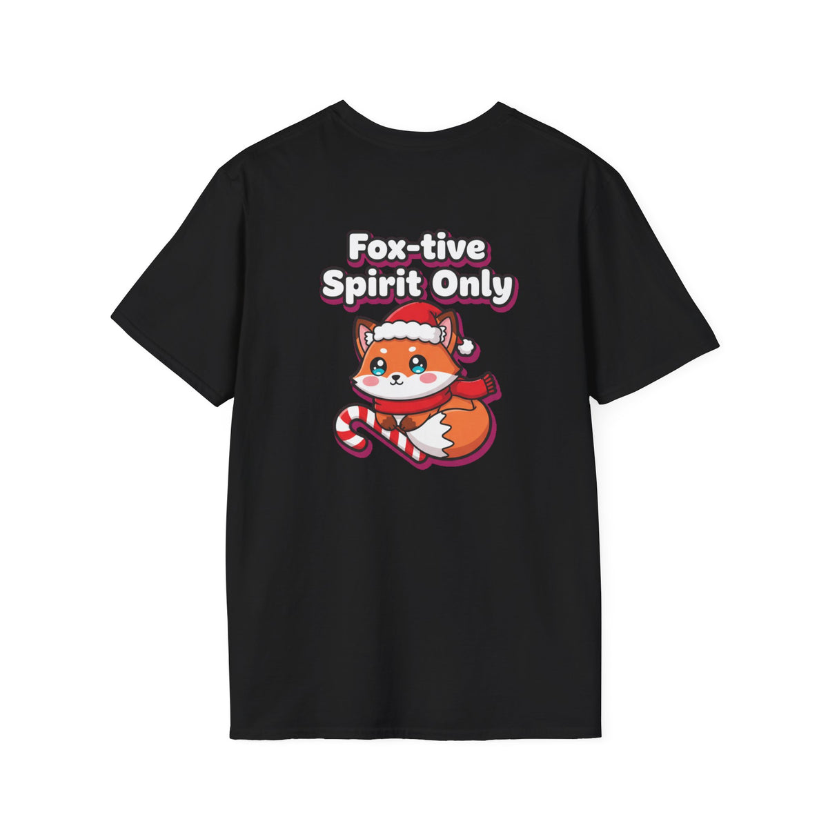 Cute Christmas Shirt Foxtive Spirit Only Funny Animal Unisex Softstyle Tee Christmas Gift
