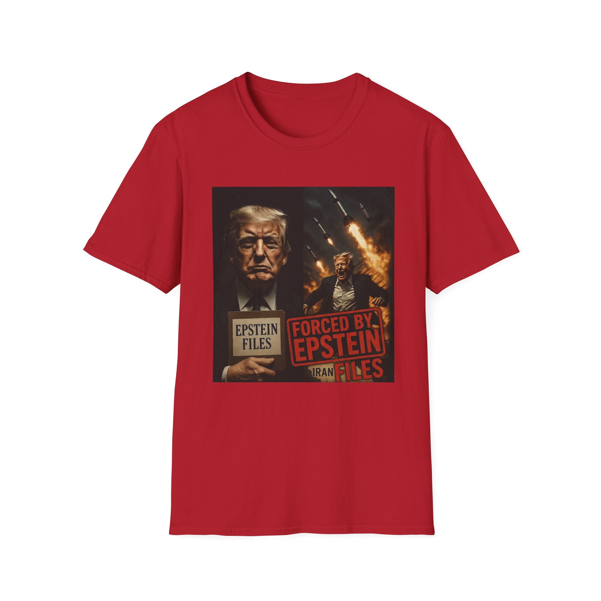 Funny Trump-Epstein T-Shirt Conspiracy Theory Unique Unisex Softstyle Tshirt