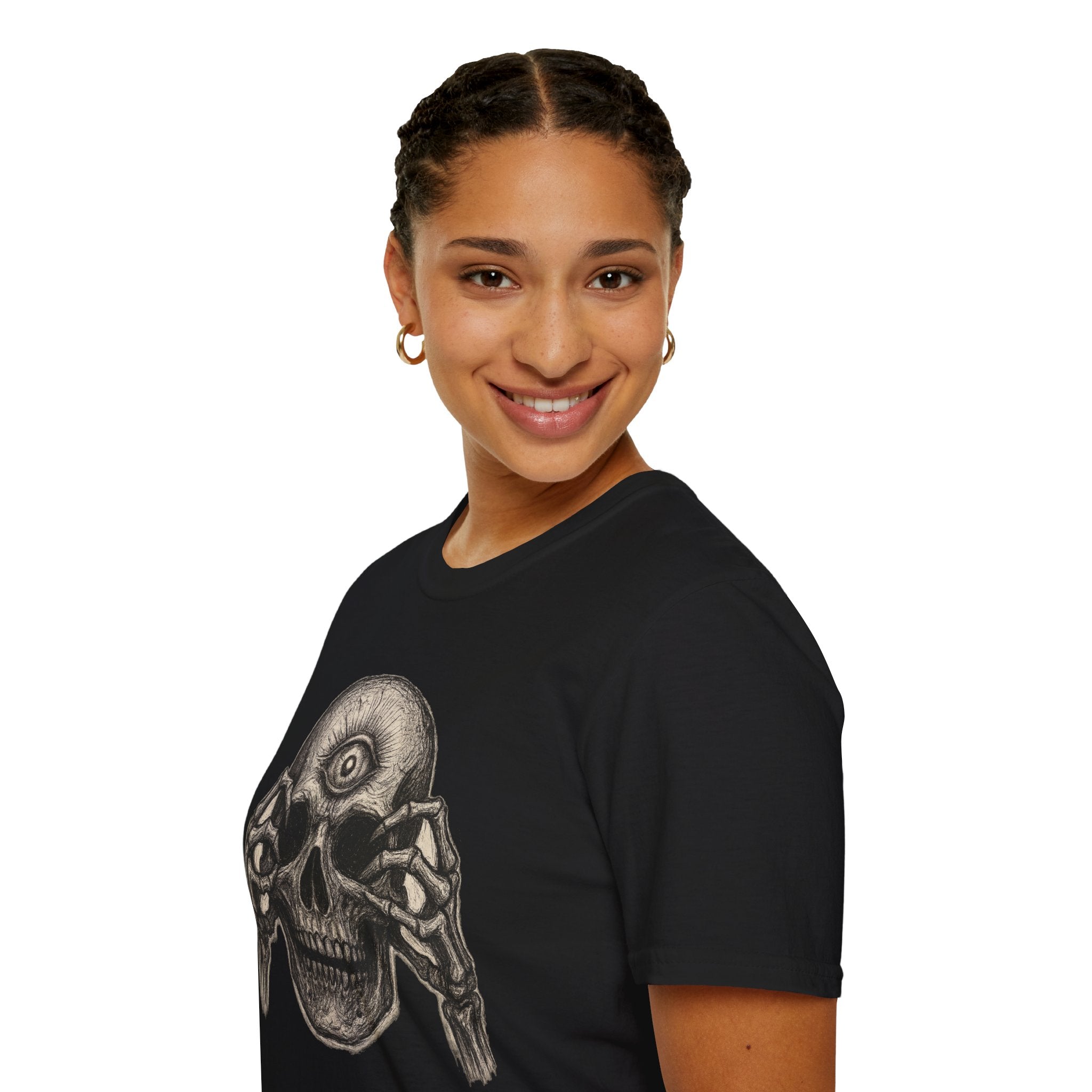 Mens Skull T-shirt Graphic Tees Skeleton Apparel Clothing Skulls Accessories Best Gift