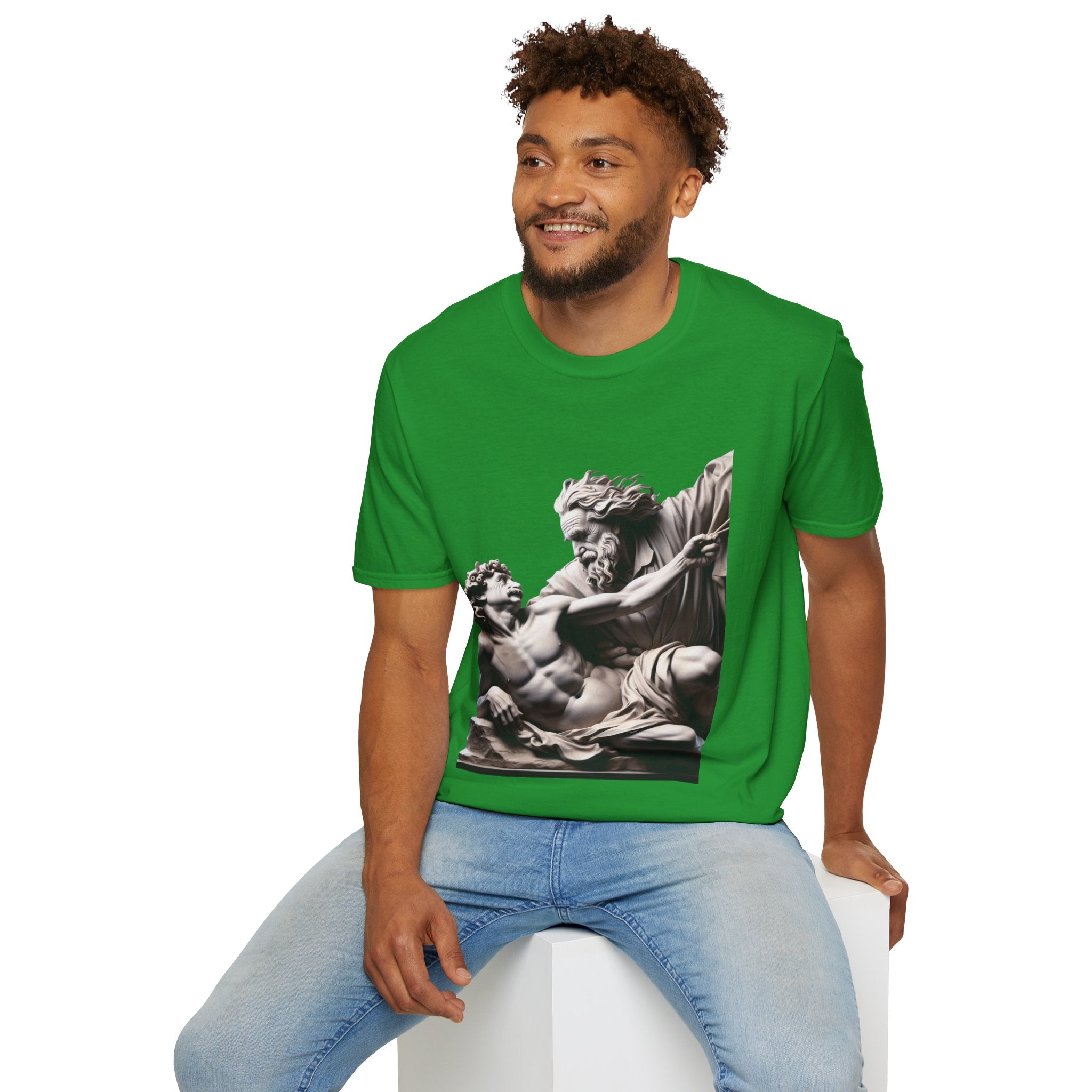 Funny Albert Einstein Unisex Softstyle T-Shirt Unique Gift Cotton T-shirt Art