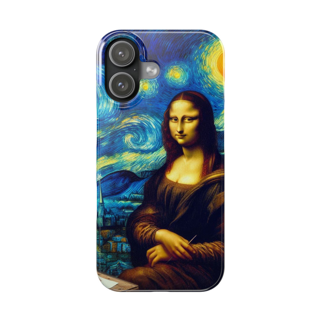Funny Mona Lisa Phone Cases Van Gogh Starry Night Case Unique Gift iPhone 17 New