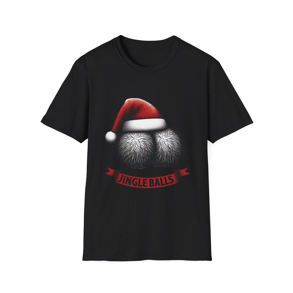 Tshirt Jingle Balls Funny Christmas T-Shirt Xmas Gift Tops Unisex Softstyle 2027