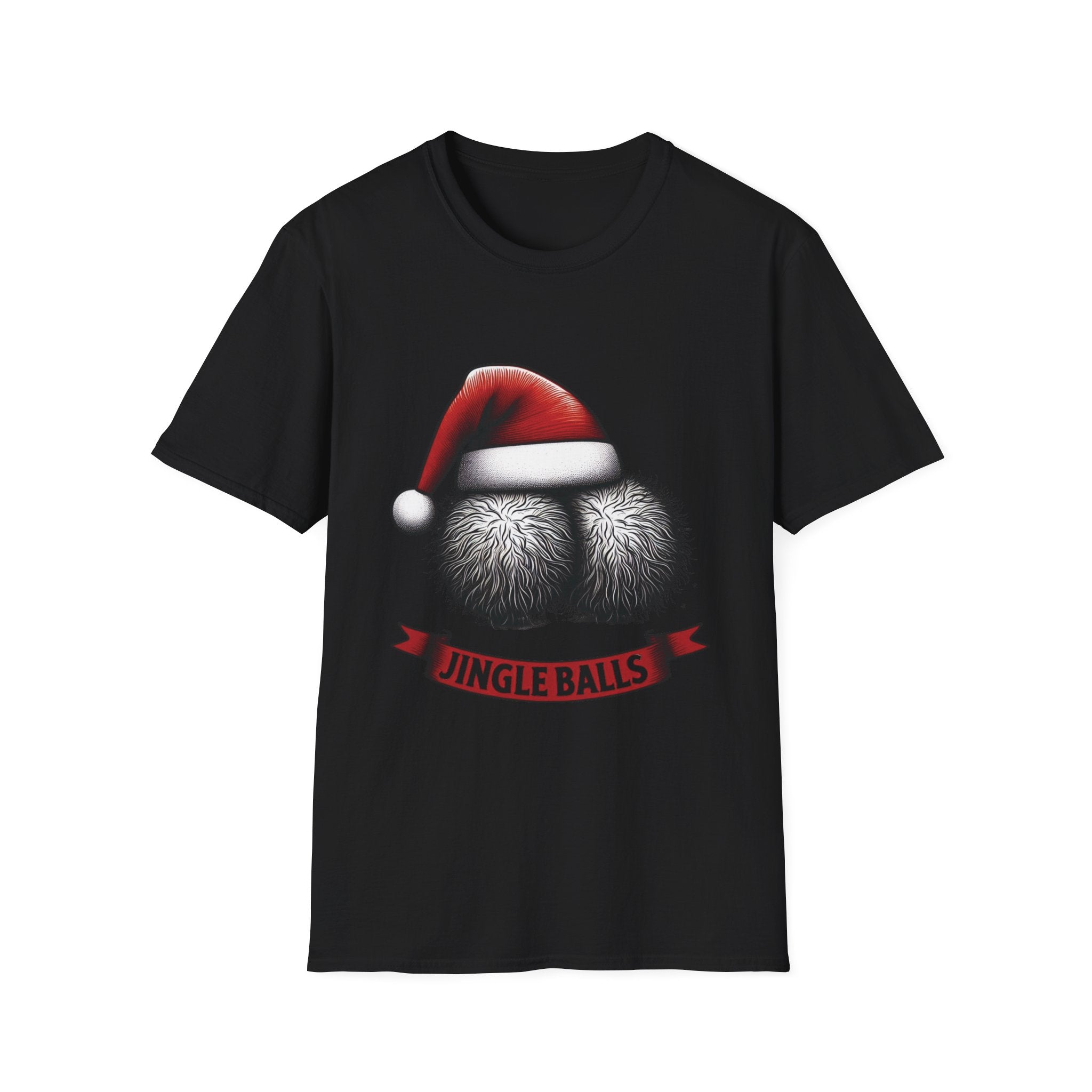Tshirt Jingle Balls Funny Christmas T-Shirt Xmas Gift Tops Unisex Softstyle 2027