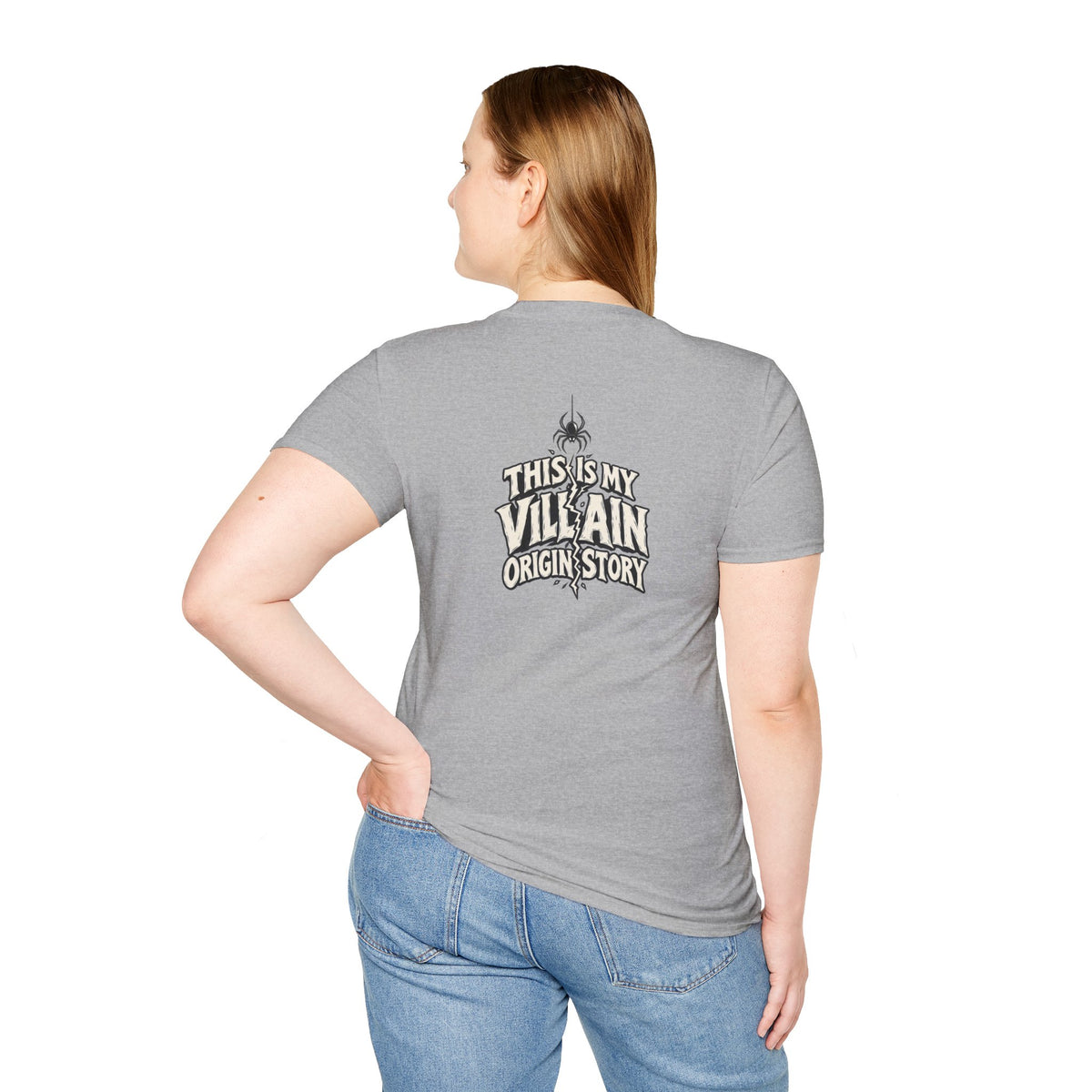 Dark Humor Halloween Shirt This Is My Villain Origin Story Funny Sarcastic Unisex Softstyle Tee Adult Halloween Gift