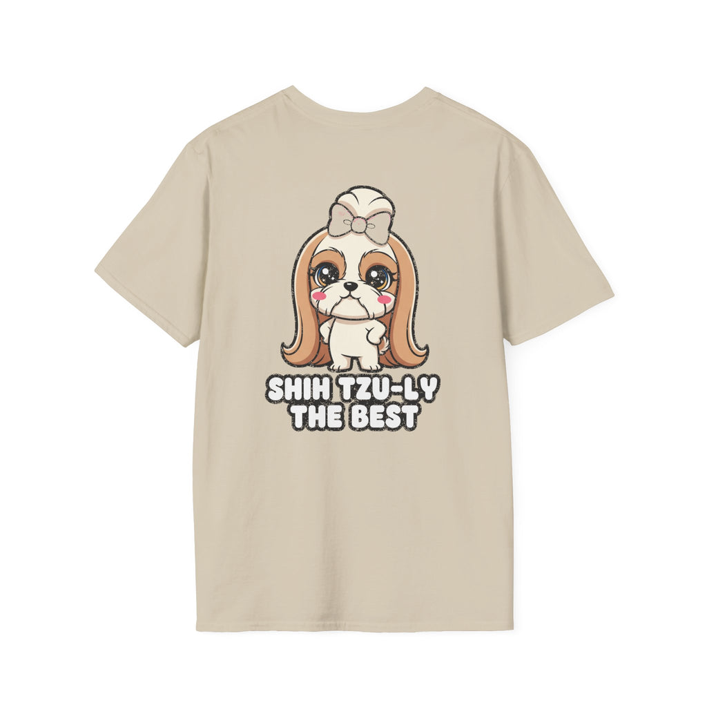 Cute Shih Tzu Shirt Shih Tzu-ly The Best Funny Dog Lover Unisex Softstyle Tee Gift