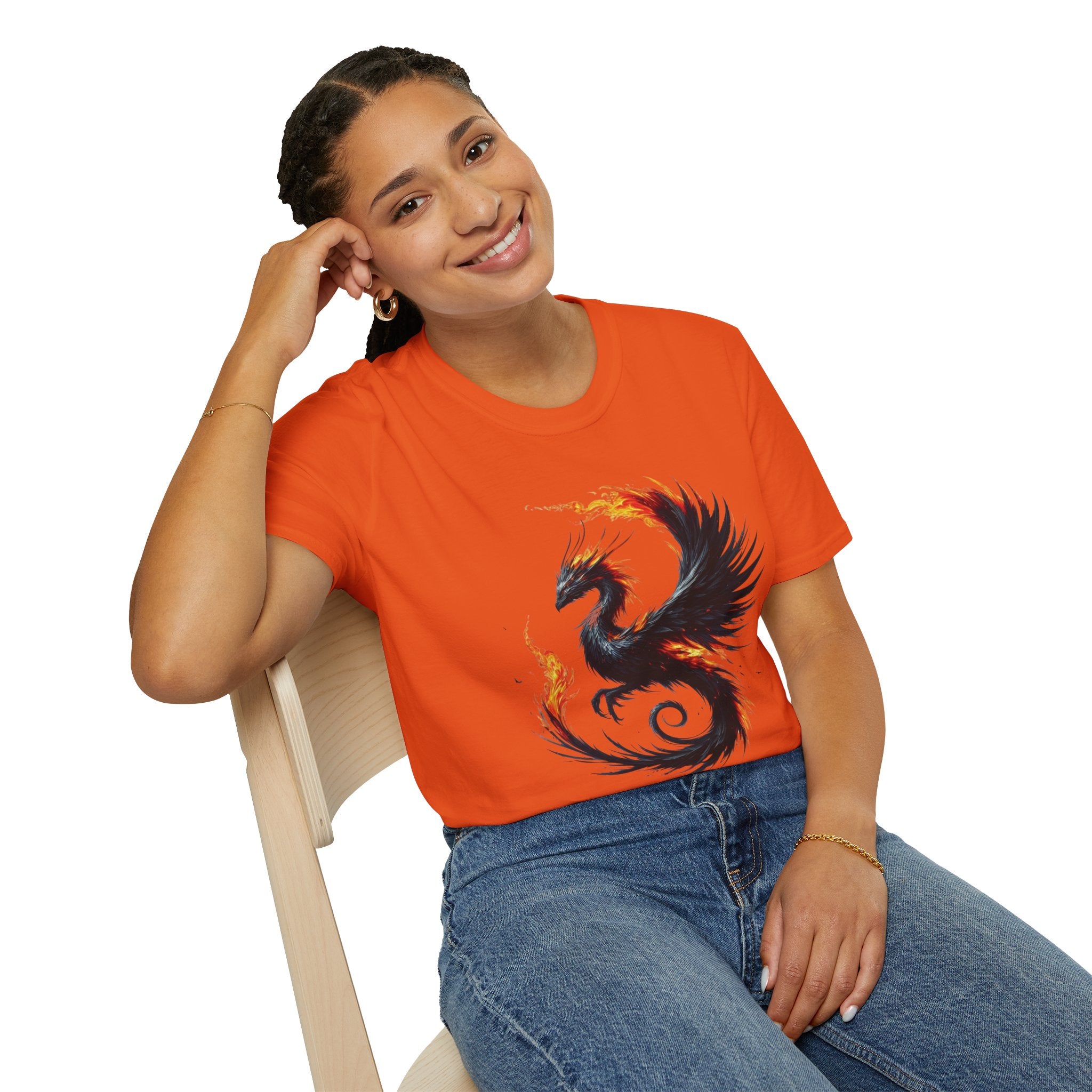 Dragon T-shirt Mens Graphic Tee Clothing Apparel Chinese Symbol Unisex Softstyle Unique Tshirt Best Gift