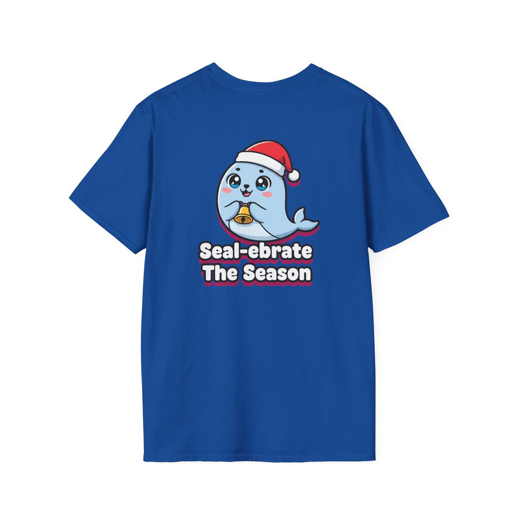 Cute Christmas Shirt Sealebrate The Season Funny Animal Unisex Softstyle Tee Christmas Gift