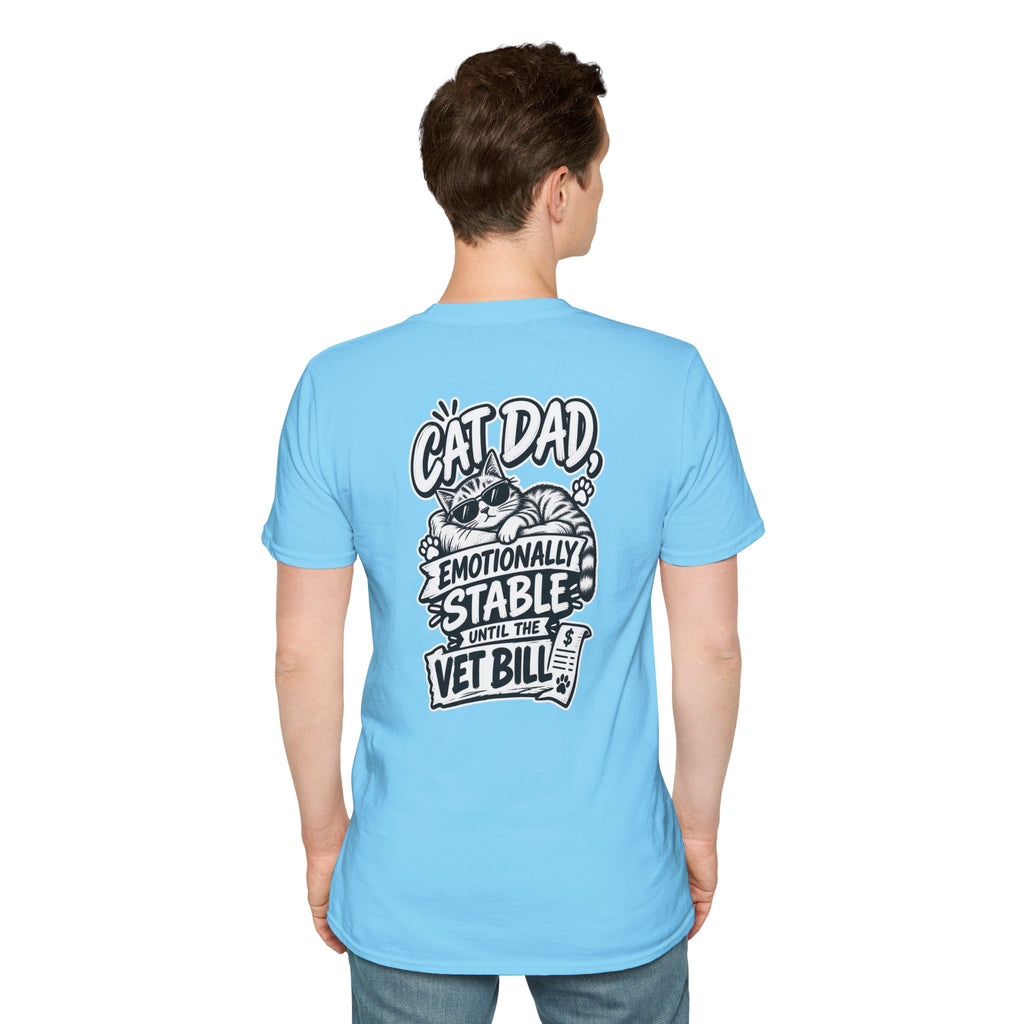 Cat Dad Shirt Pet Lover Tshirt Funny Cat Lover Graphic Tee Dark Humor Tee Unique Gift Funny Tshirt