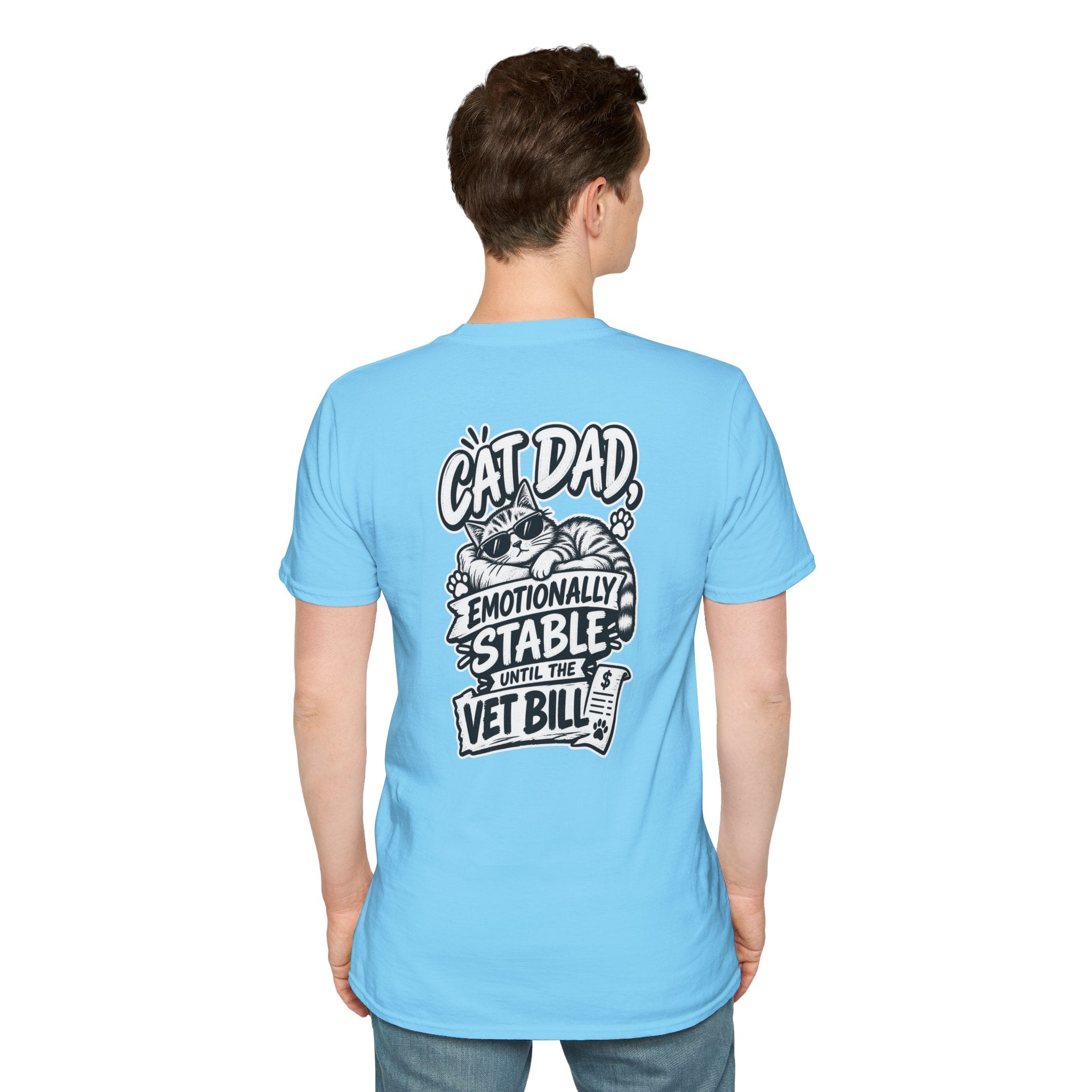 Cat Dad Shirt Pet Lover Tshirt Funny Cat Lover Graphic Tee Dark Humor Tee Unique Gift Funny Tshirt