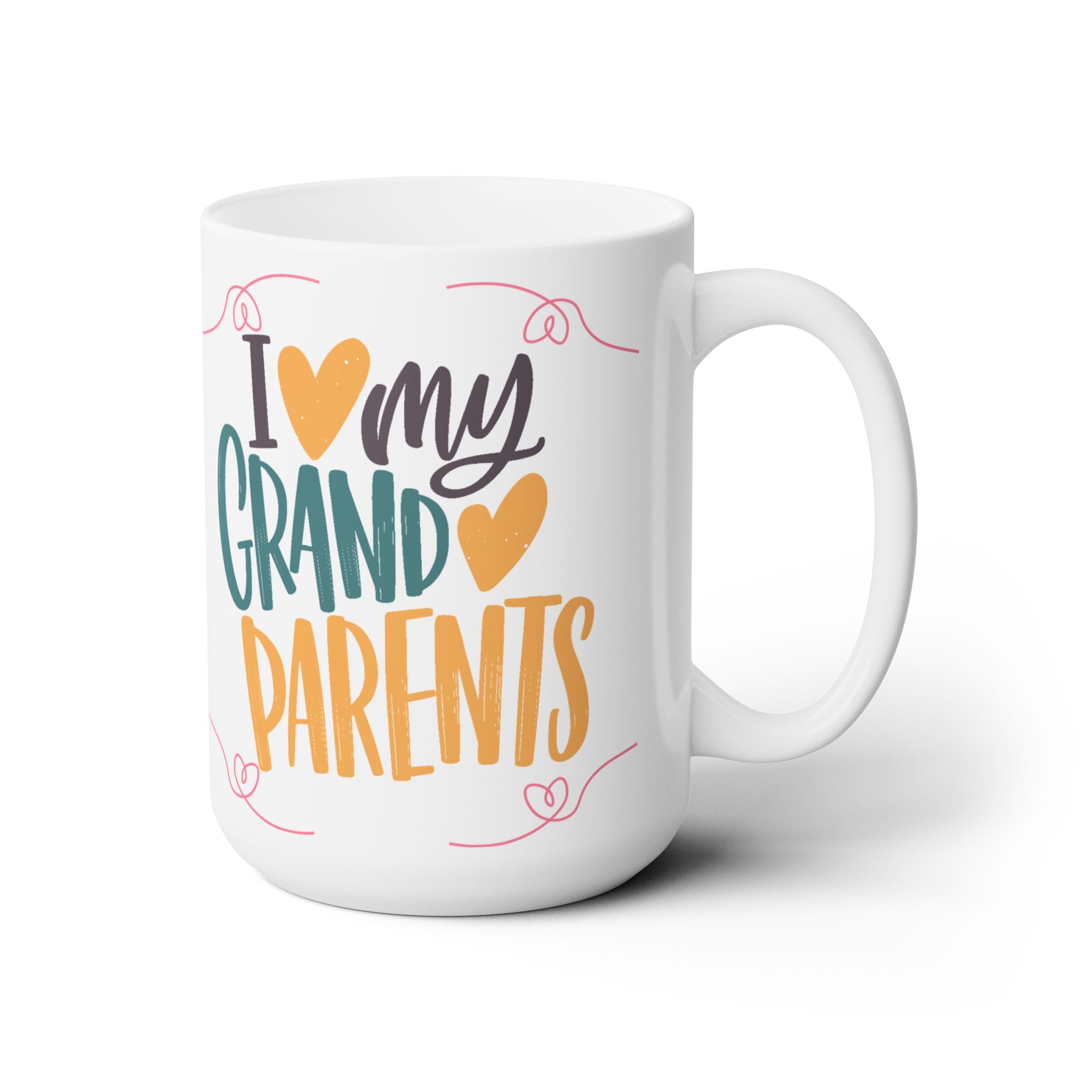 I love My Grandparents Love You Best Gift Grandpa GrandMa Funny Coffee Mug 15oz
