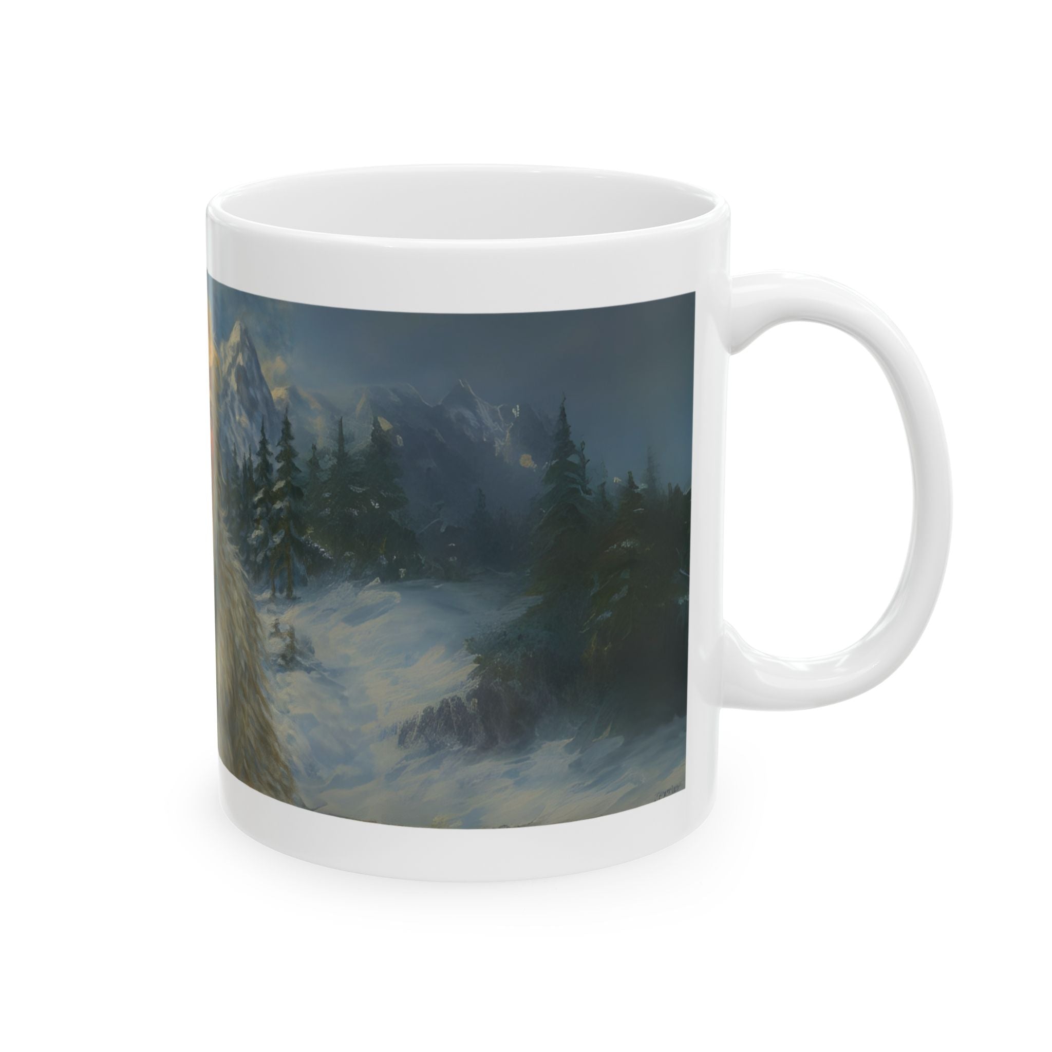 Donald Trump as Yeti Unique Funny Ceramic Mug Bigfoot Sasquatch Tea Coffee Cup