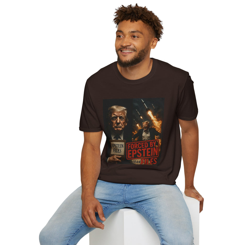 Funny Trump-Epstein T-Shirt Conspiracy Theory Unique Unisex Softstyle Tshirt
