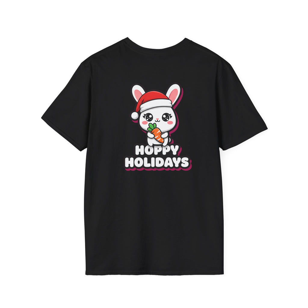 Cute Christmas Shirt Hoppy Holidays Funny Animal Unisex Softstyle Tee Christmas Gift