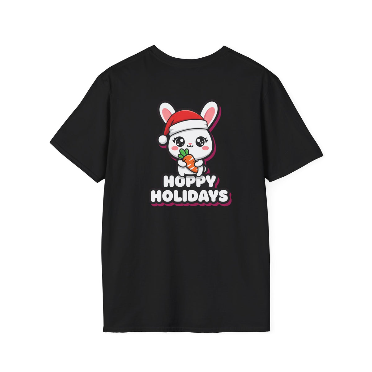 Cute Christmas Shirt Hoppy Holidays Funny Animal Unisex Softstyle Tee Christmas Gift
