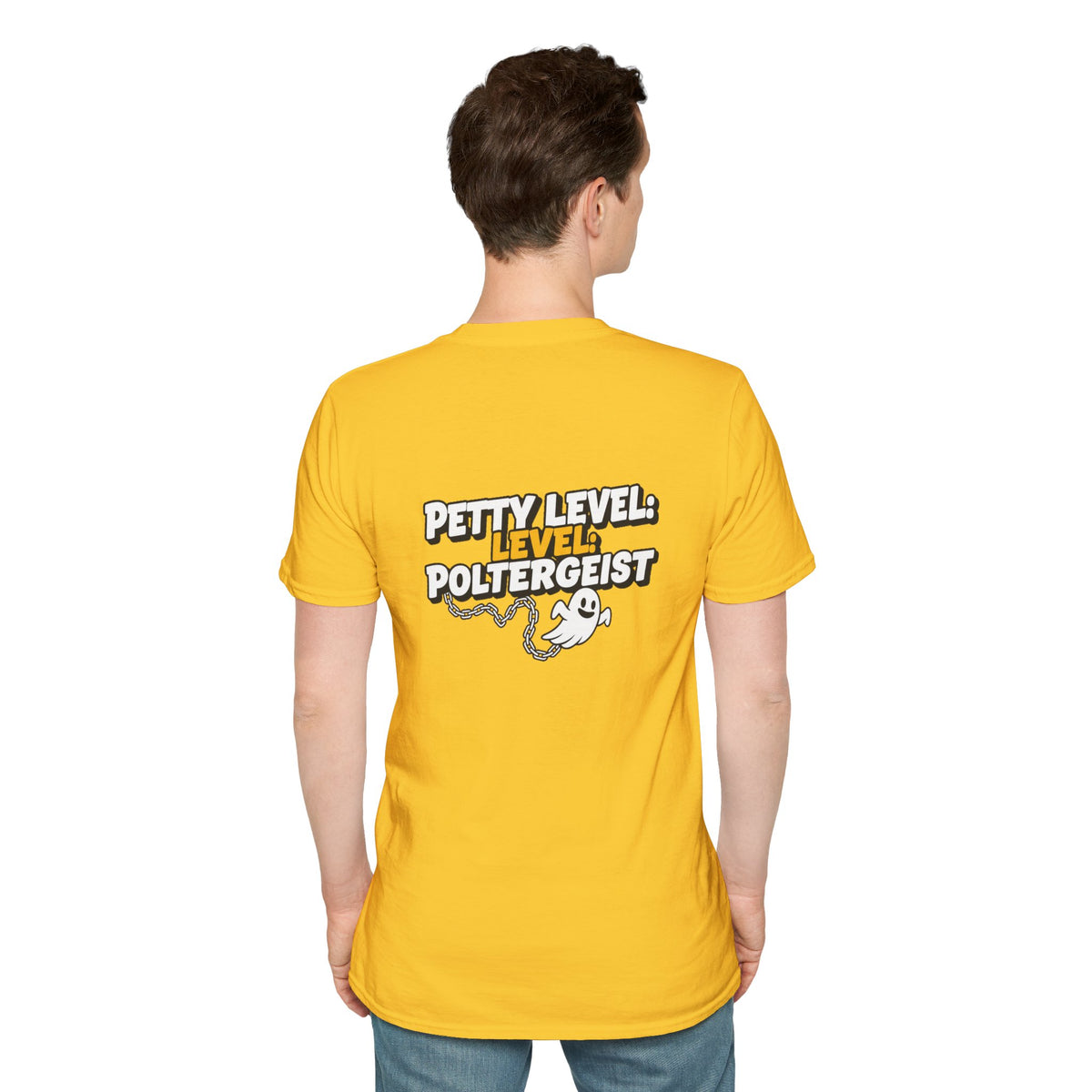 Dark Humor Halloween Shirt Petty Level Poltergeist Funny Ghost Sarcastic Unisex Softstyle Tee Adult Halloween Gift