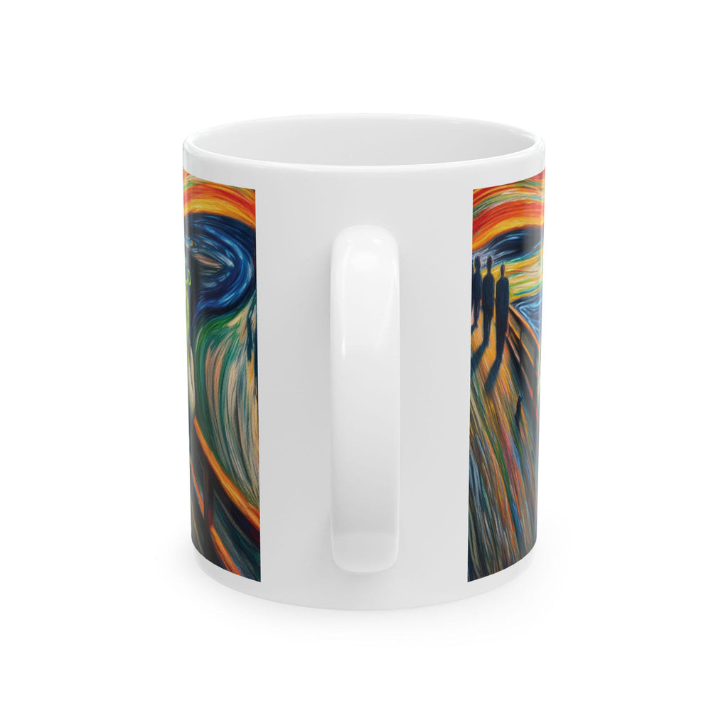 Funny Edvard Munch The Scream Shrek Mug Tea Coffee Cup Unique Gift USA Printed Artwork
