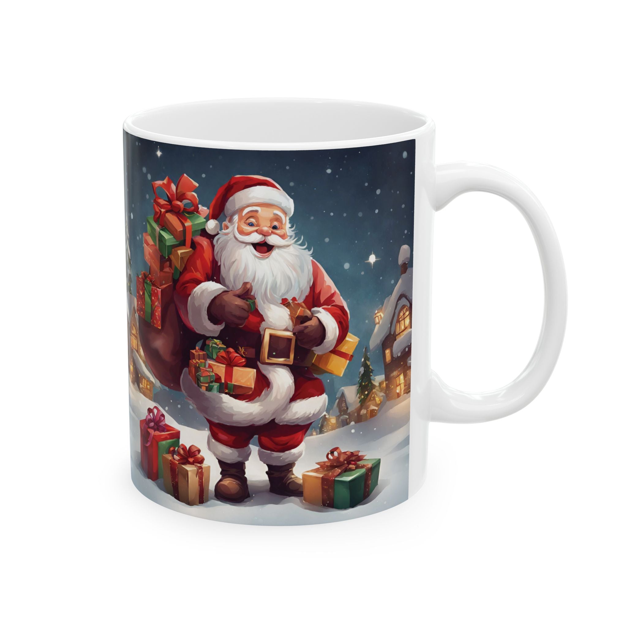 Christmas Mug Funny Santa Claus Mug Unique Cute Ceramic Coffee Cup Gift Kids Tea