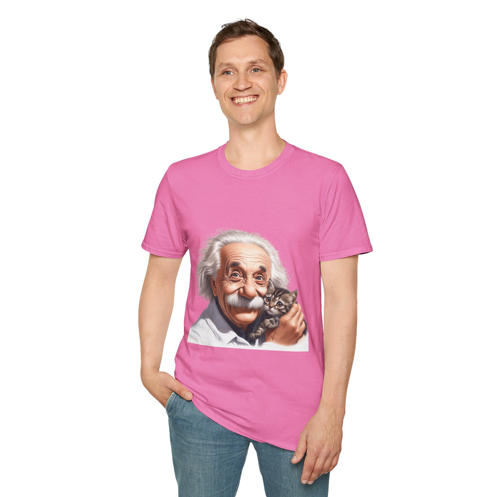 Funny Albert Einstein T-Shirt Unisex Softstyle T-Shirt Cotton Unique Gift German