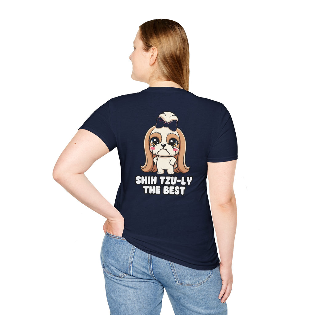 Cute Shih Tzu Shirt Shih Tzu-ly The Best Funny Dog Lover Unisex Softstyle Tee Gift