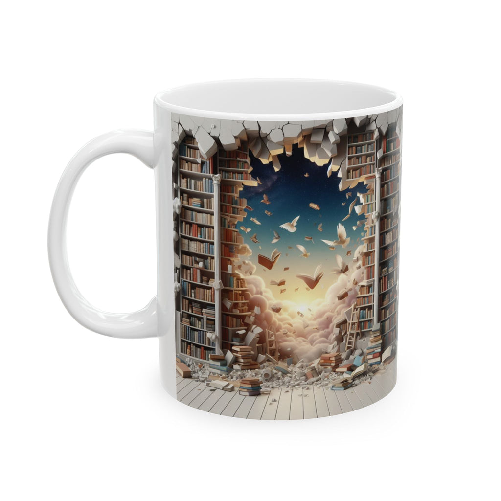 3D Bookshelf Mug-Library Book Shelf Mugs Book Lover Ceramic Mug Shelf Cup Gifts 2026