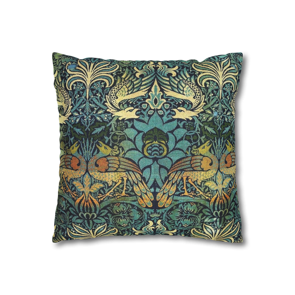 William Morris Spun Square Pillow Case Polyester Aesthetic Decor Art Nouveau