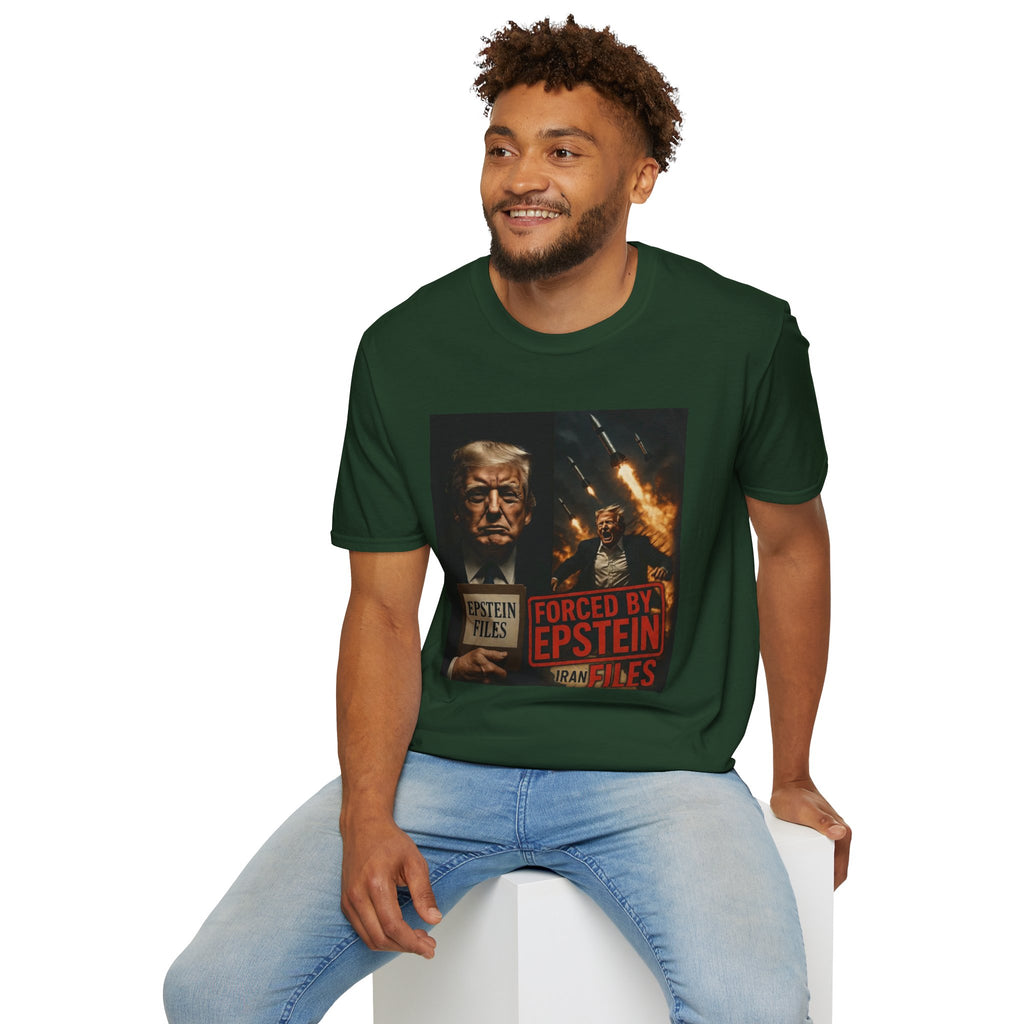 Funny Trump-Epstein T-Shirt Conspiracy Theory Unique Unisex Softstyle Tshirt