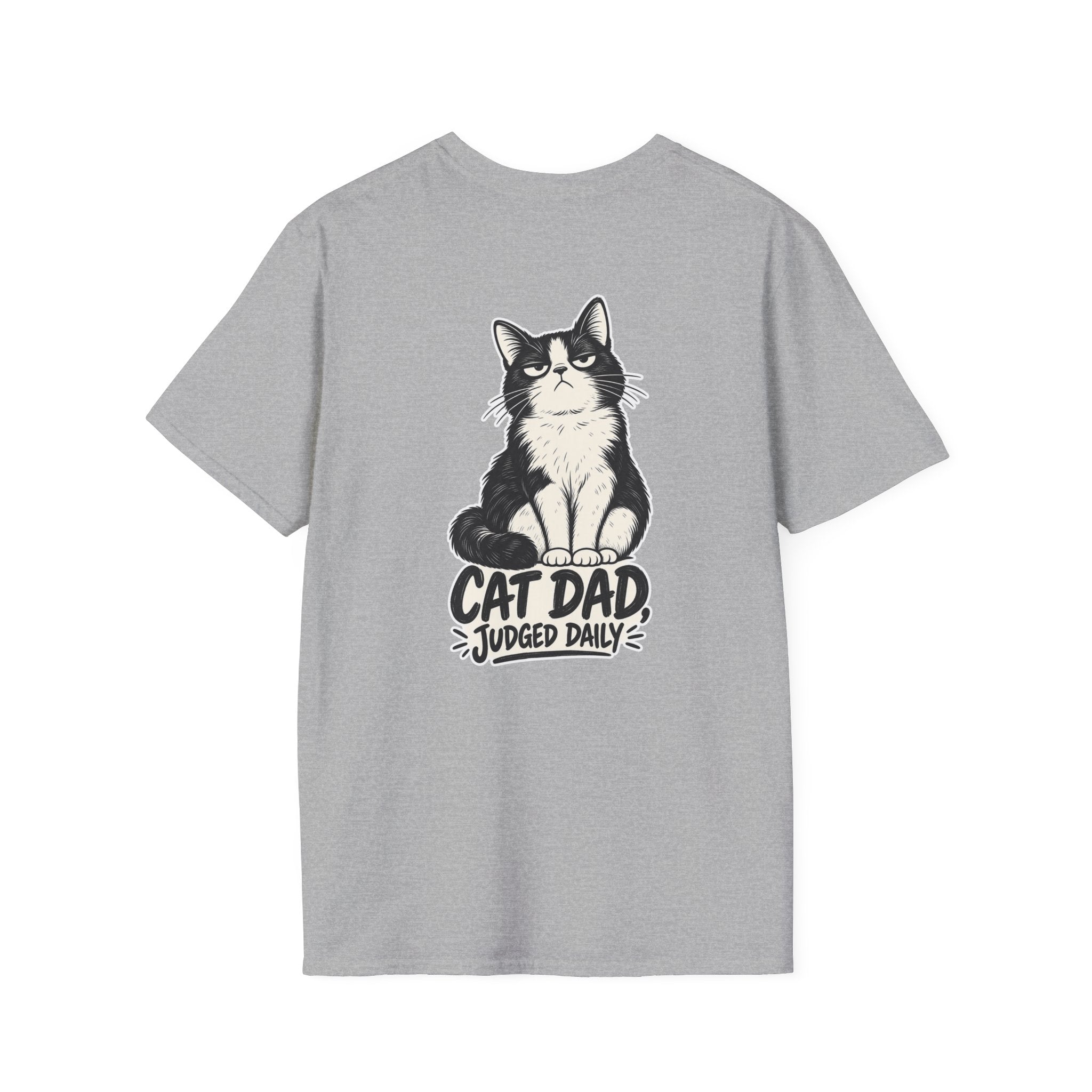 Cat Dad Shirt Judged Daily Funny Cat Lover Graphic Tee Dark Humor Tee Unique Gift Funny Tshirt