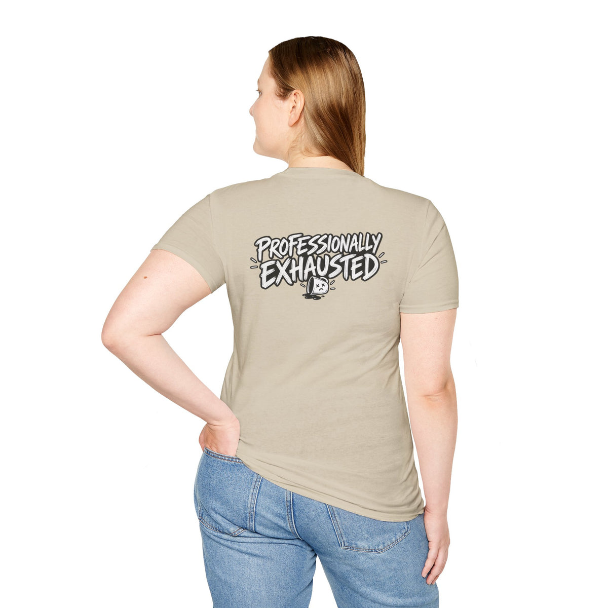 Funny Dark Humor Shirt Professionally Exhausted Funny Office Tee Unique Gift