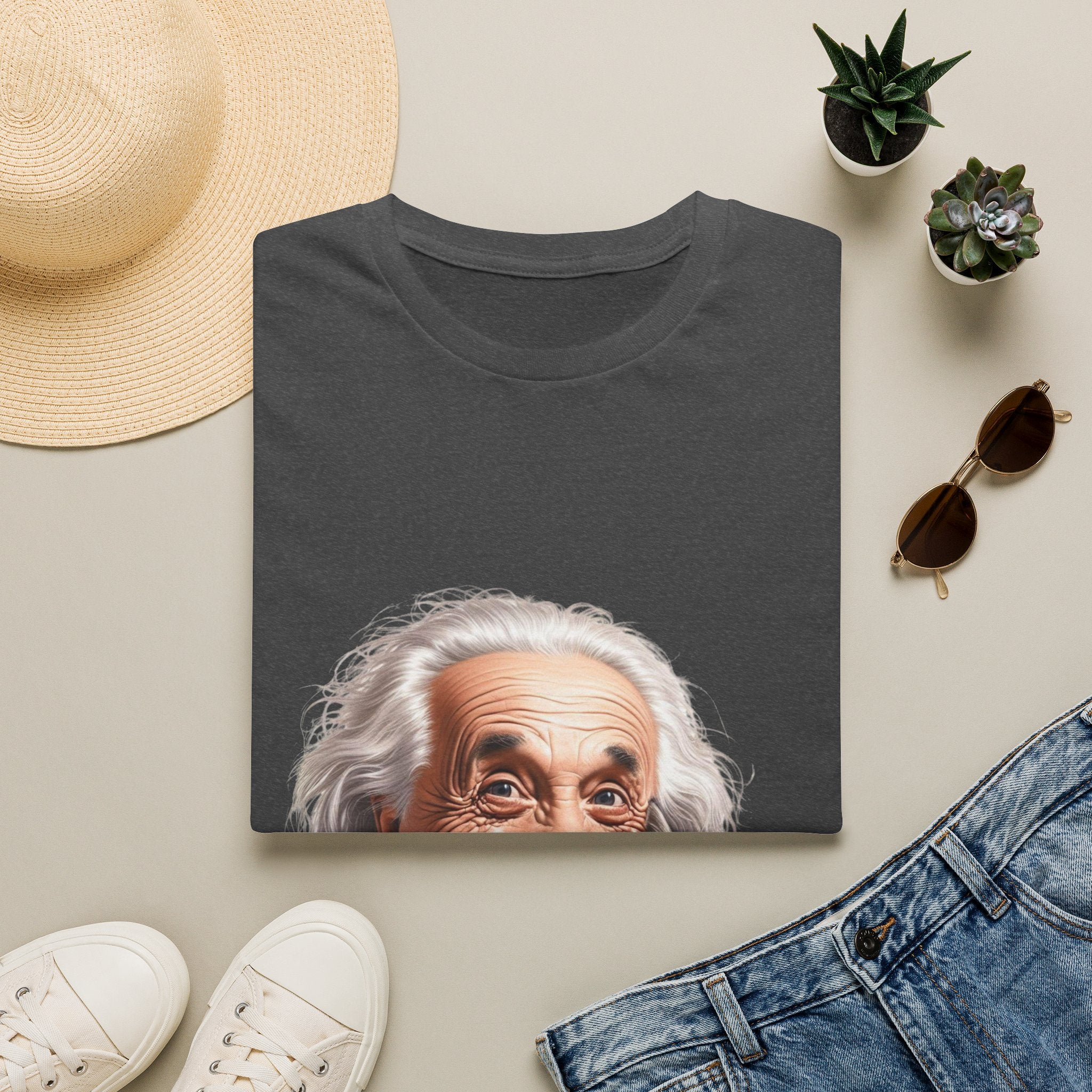 Funny Albert Einstein T-Shirt Unisex Softstyle T-Shirt Cotton Unique Gift German