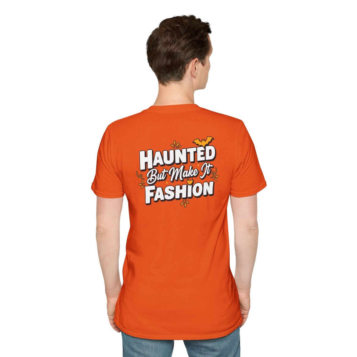 Dark Humor Halloween Shirt Haunted But Make It Fashion Funny Sarcastic Unisex Softstyle Tee Adult Halloween Gift