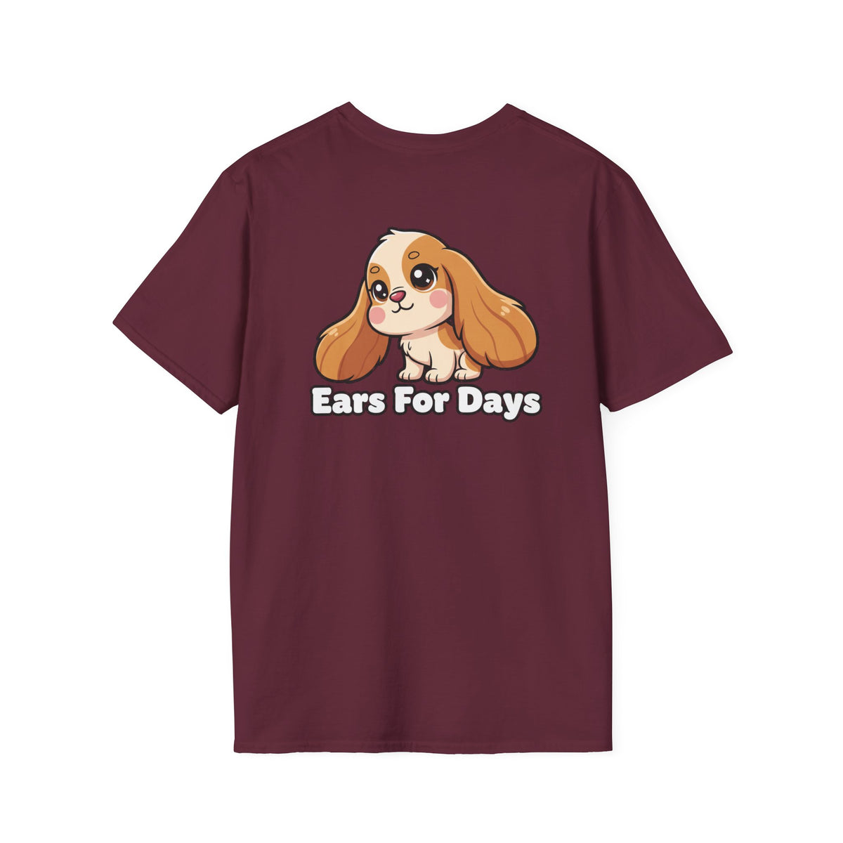 Cute Cocker Spaniel Shirt Ears For Days Funny Dog Lover Unisex Softstyle Tee Gift