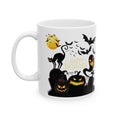 Happy Halloween Pumpkin Spooky White Coffee Mug Funny Best Gift For Friends 11oz