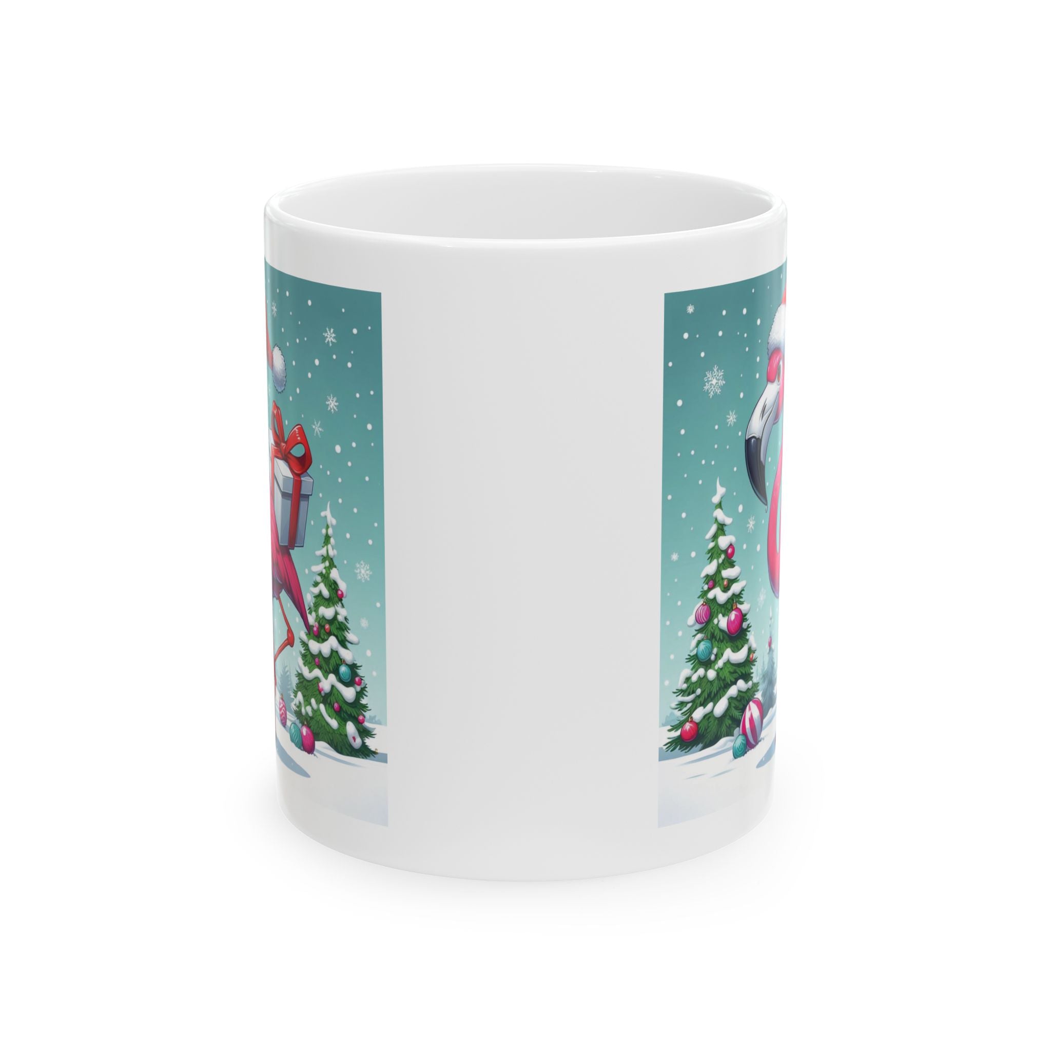 Christmas Mug Pink Flamingo Mug Holiday Unique Coffee Cup Funny Christmas Gift 2026