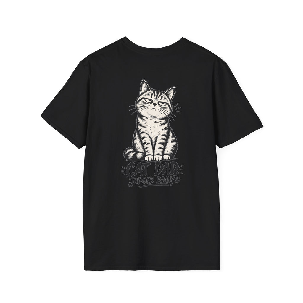 Cat Dad Shirt Judged Daily Funny Cat Lover Graphic Tee Dark Humor Tee Unique Gift Funny Tshirt