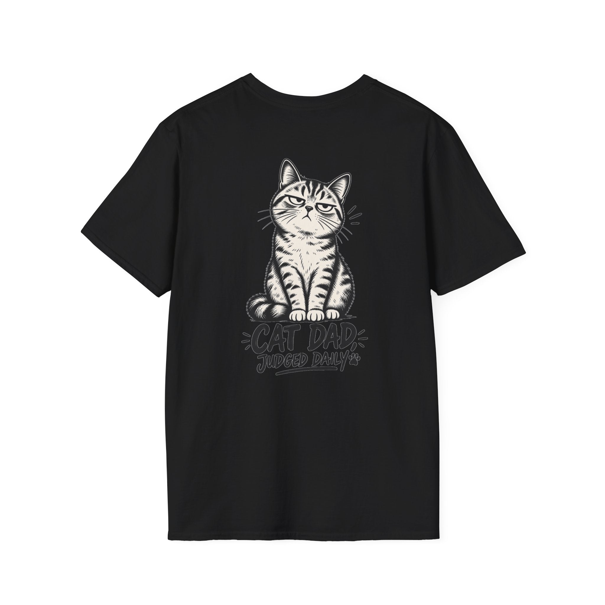 Cat Dad Shirt Judged Daily Funny Cat Lover Graphic Tee Dark Humor Tee Unique Gift Funny Tshirt