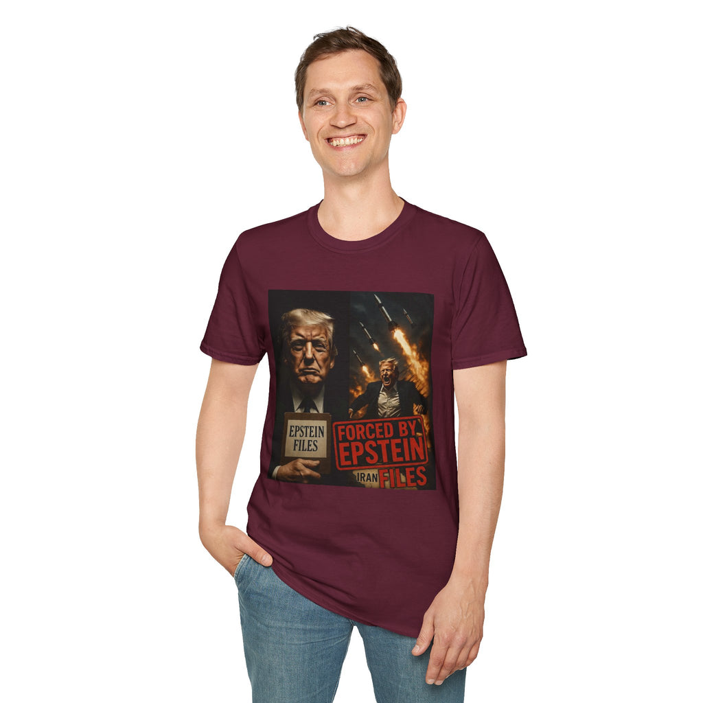 Funny Trump-Epstein T-Shirt Conspiracy Theory Unique Unisex Softstyle Tshirt