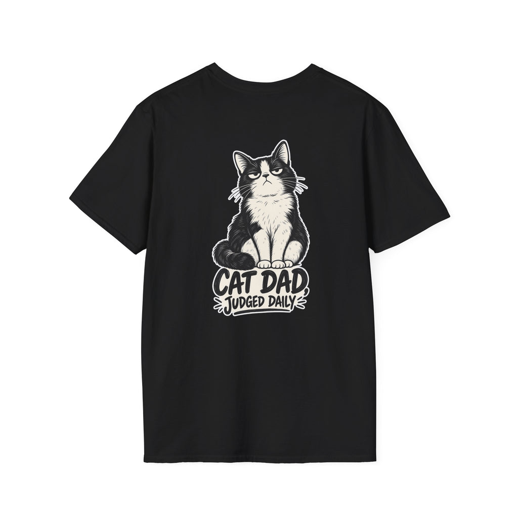 Cat Dad Shirt Judged Daily Funny Cat Lover Graphic Tee Dark Humor Tee Unique Gift Funny Tshirt