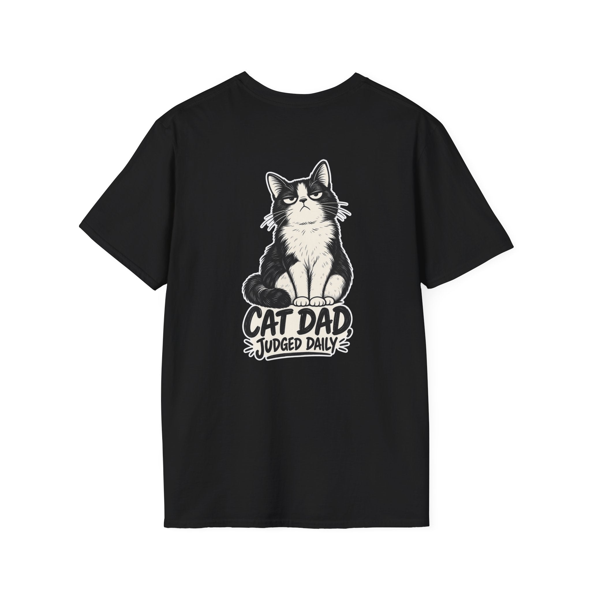 Cat Dad Shirt Judged Daily Funny Cat Lover Graphic Tee Dark Humor Tee Unique Gift Funny Tshirt