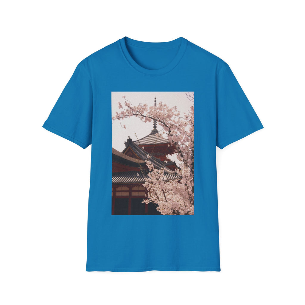 Japanese Art Shirt Sakura Cherry Blossom Japan's Flower Unisex Softstyle T-Shirt