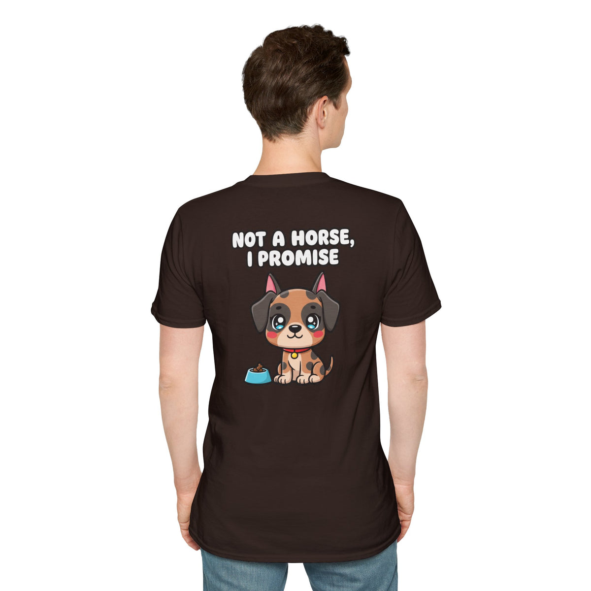 Cute Great Dane Shirt Not A Horse, I Promise Funny Dog Lover Unisex Softstyle Tee Gift