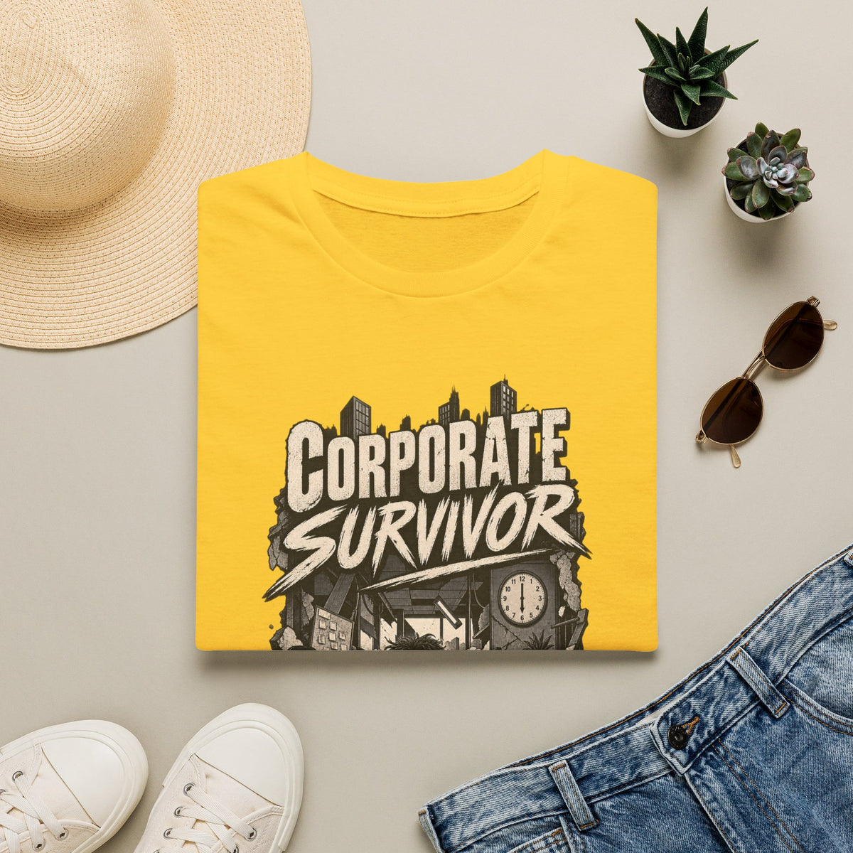 Funny Dark Humor Tshirt — Funny Office Tshirt Dark Humor Graphic Tee Unique Coworker Gift CORPORATE SURVIVOR Shirt