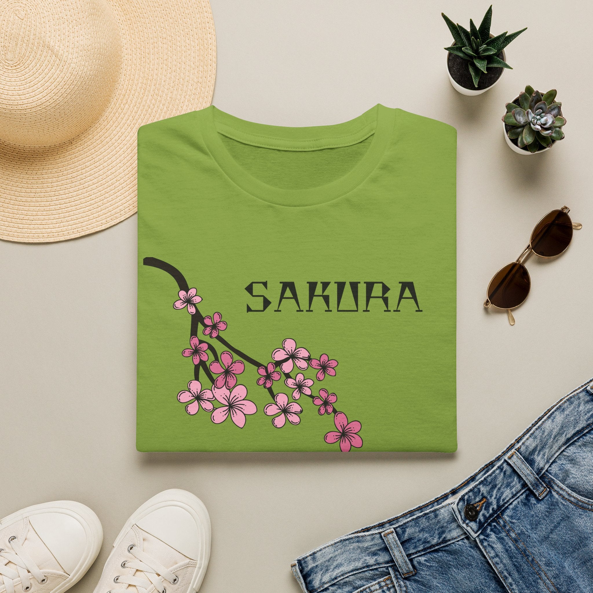 Sakura T-Shirt Japanese Art Shirt Unisex Softstyle Cherry Blossom Flower T-shirt